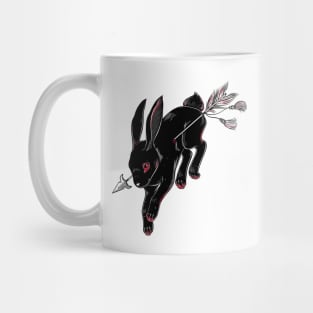 Dark Bunny. Black Rabbit. Dead hare Mug